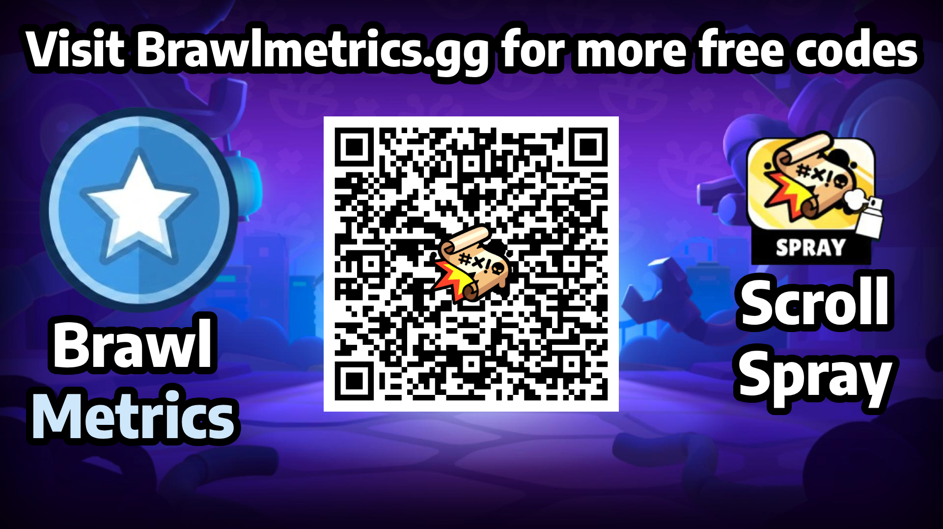 Scroll Spray free reward QR code
